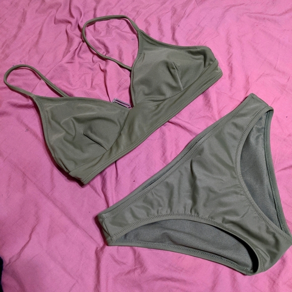 olive green bathing suit old navy